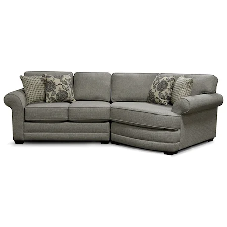 3 Seat Sectional Sofa with Cuddler